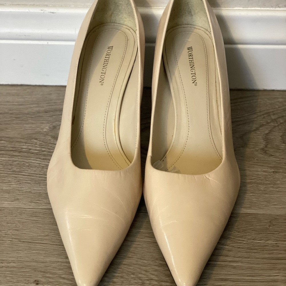 Worthington Women's Cream Heels